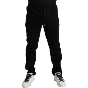 Dolce & Gabbana Elegant Black Cotton Blend Jogger Pants