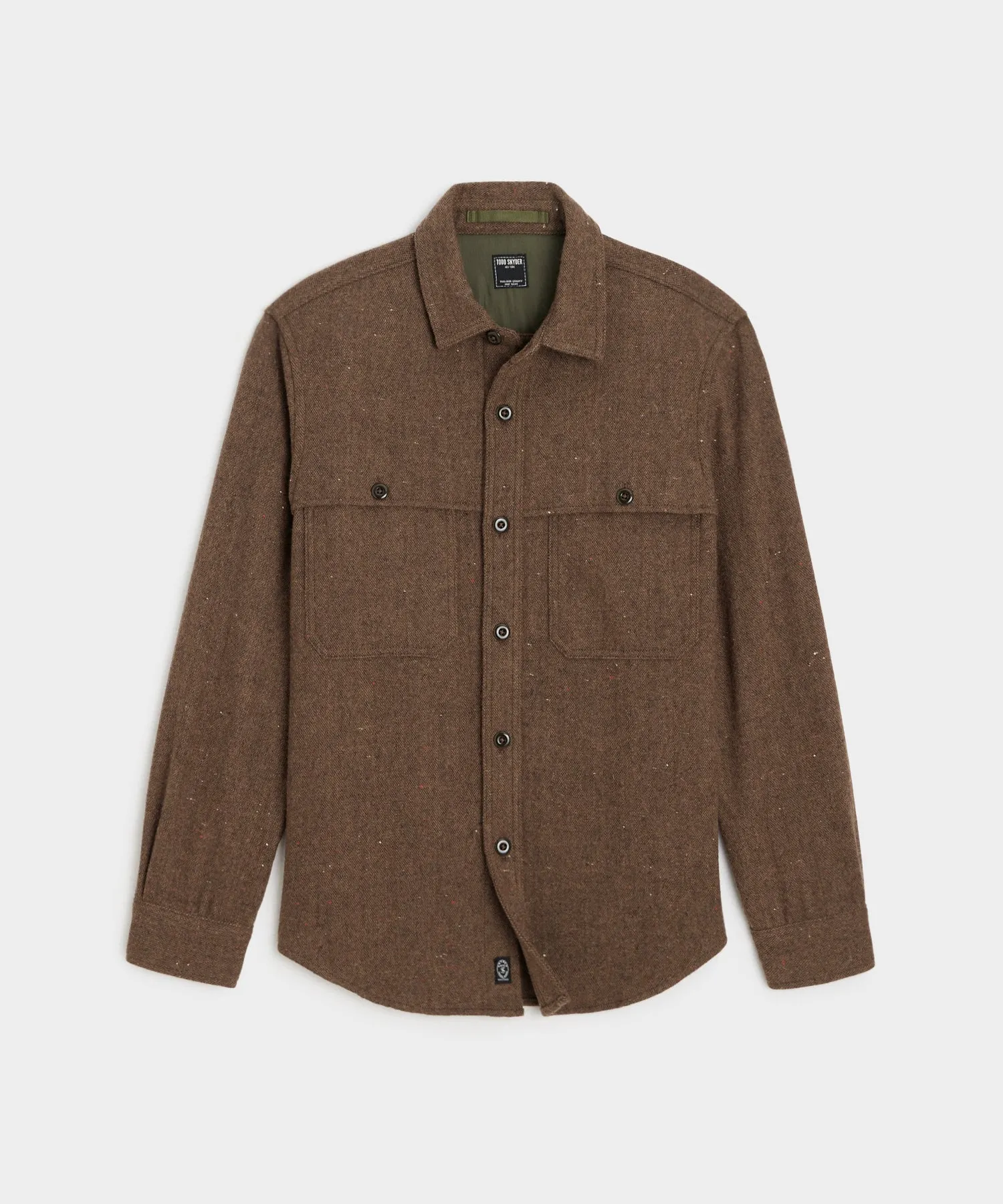 Donegal Overshirt in Dark Brown