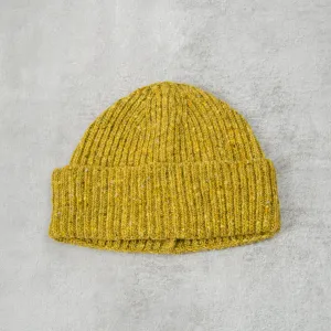 Donegal Wool Beanie - Lime