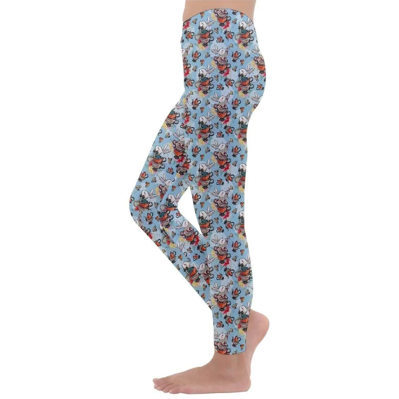 Down the Rabbit Hole Kids' Velour Leggings