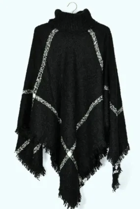 Ellie & Kate Poncho - Black