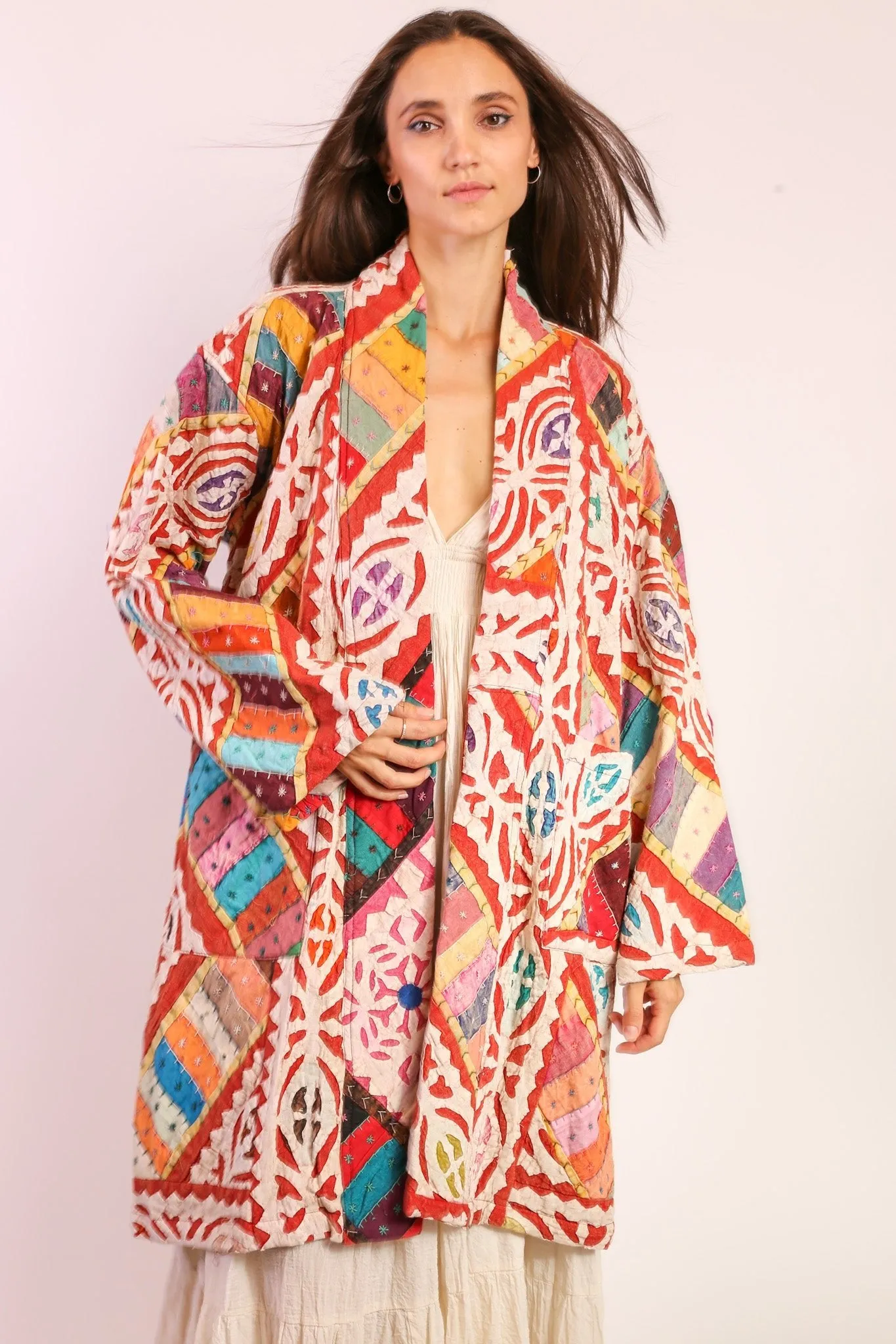 EMBROIDERED COAT JACKET MAHELI