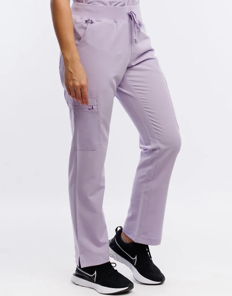 Essential Multi-Pocket Scrub Pants - Pastel Lilac