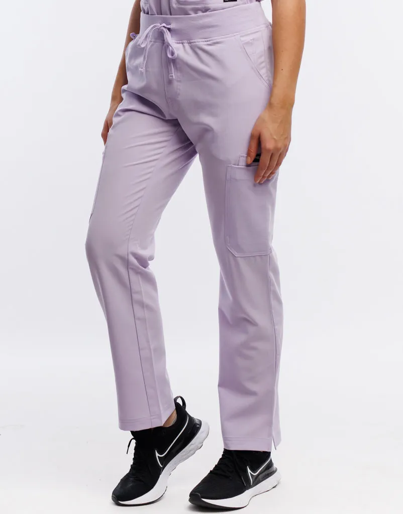 Essential Multi-Pocket Scrub Pants - Pastel Lilac