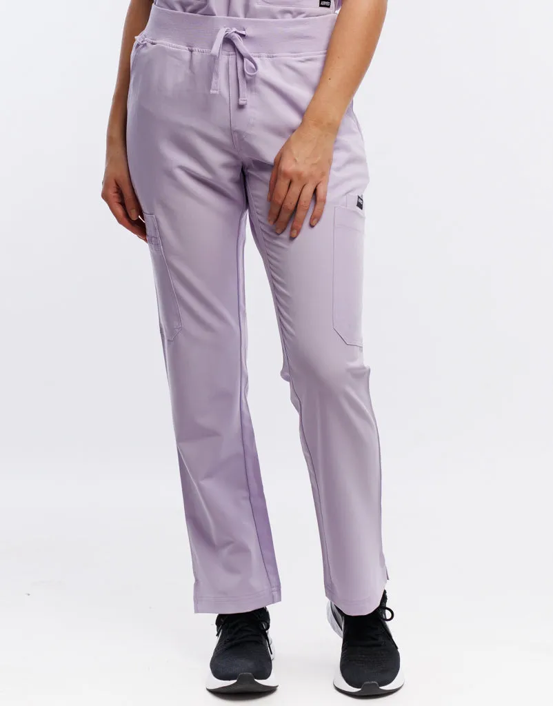 Essential Multi-Pocket Scrub Pants - Pastel Lilac