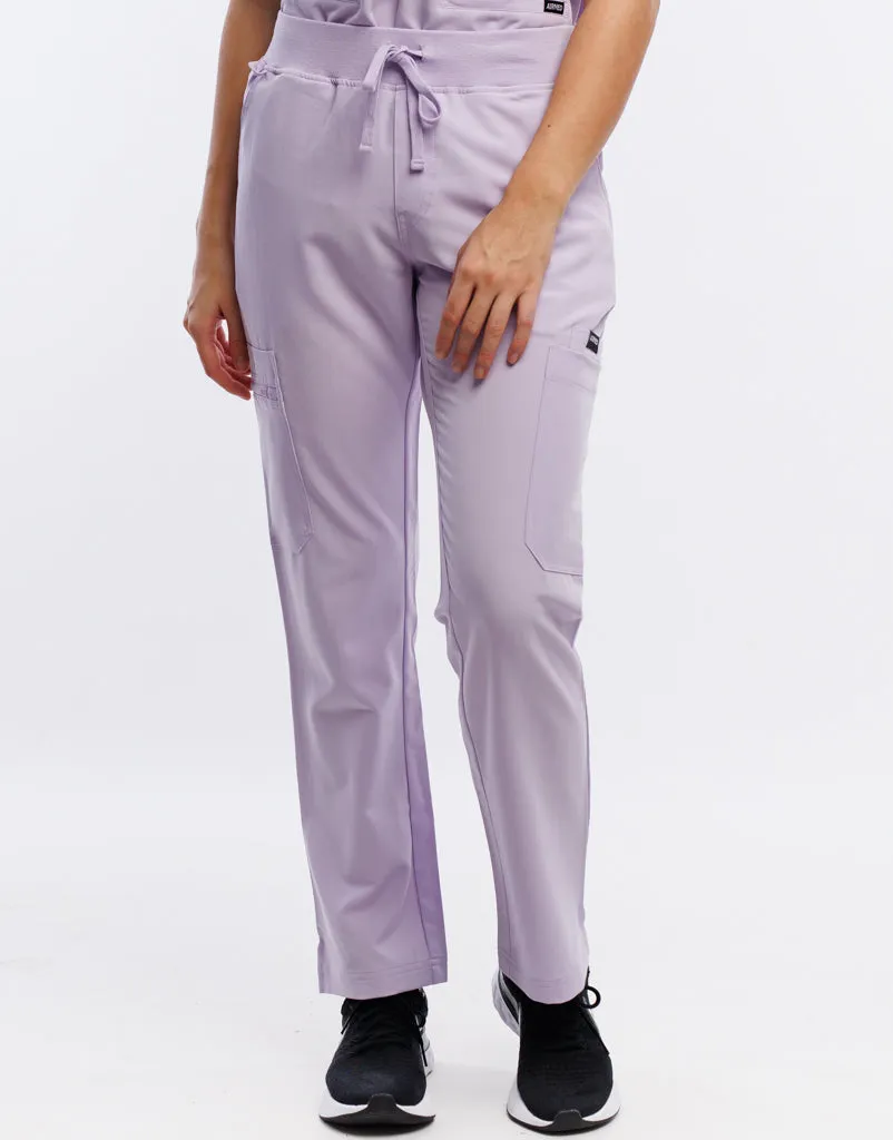 Essential Multi-Pocket Scrub Pants - Pastel Lilac