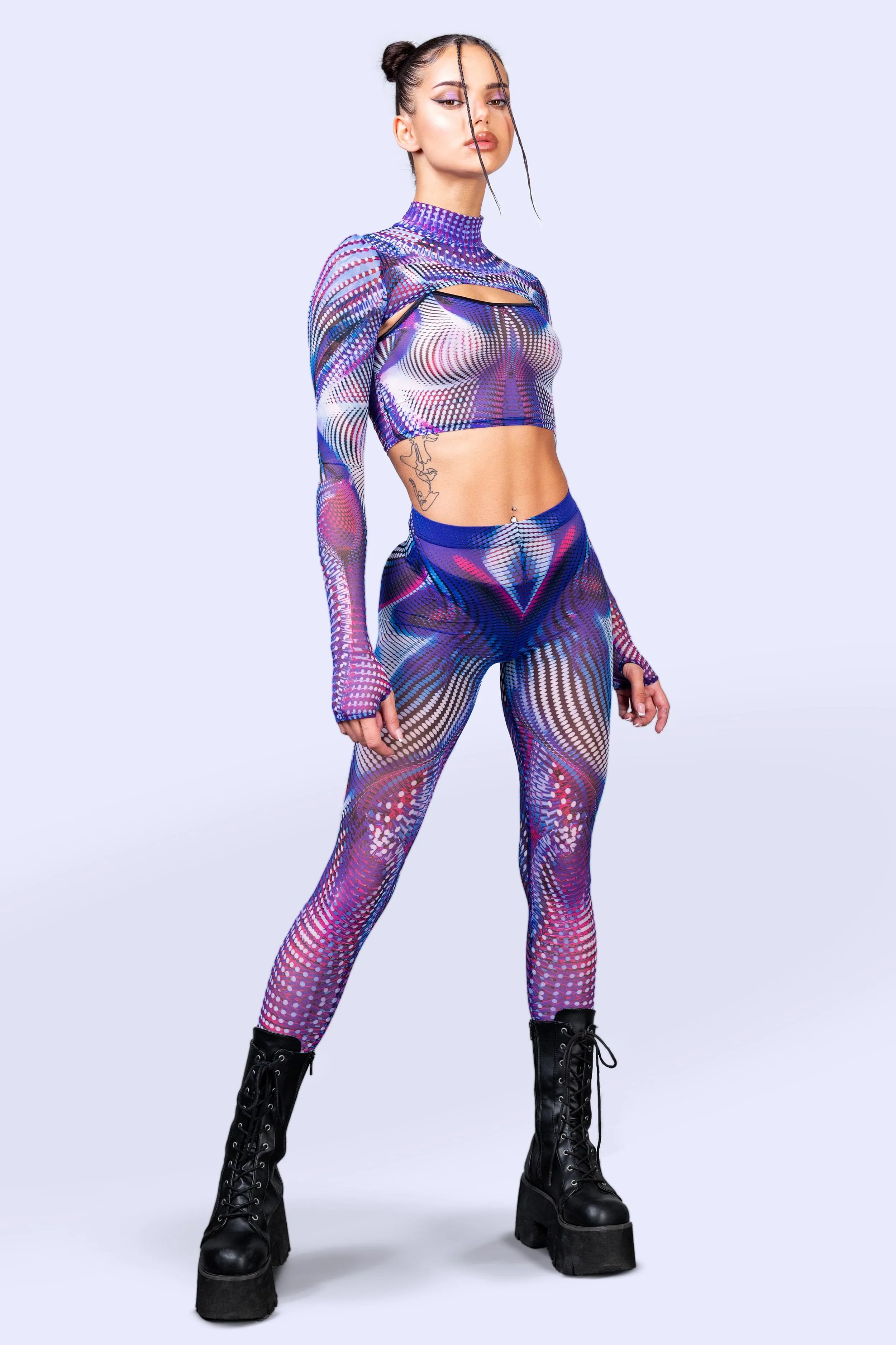 Fata Morgana Mesh 2 Piece Shrug Set