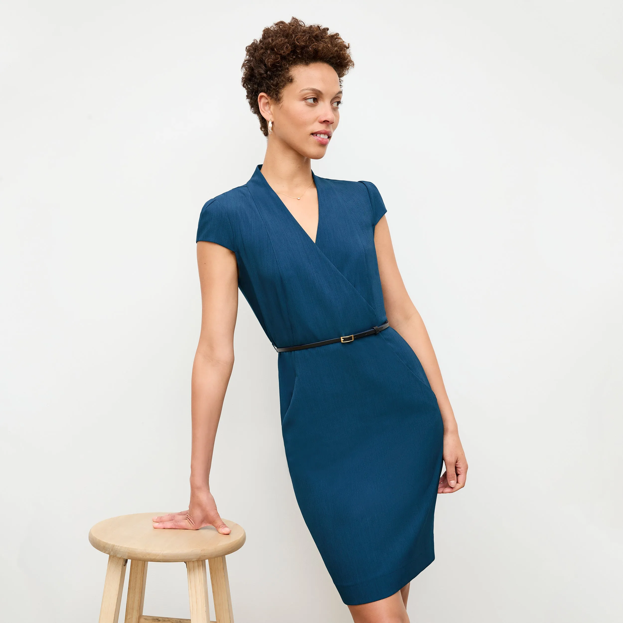 Felisa Dress - Recycled Wondertex :: Deep Teal