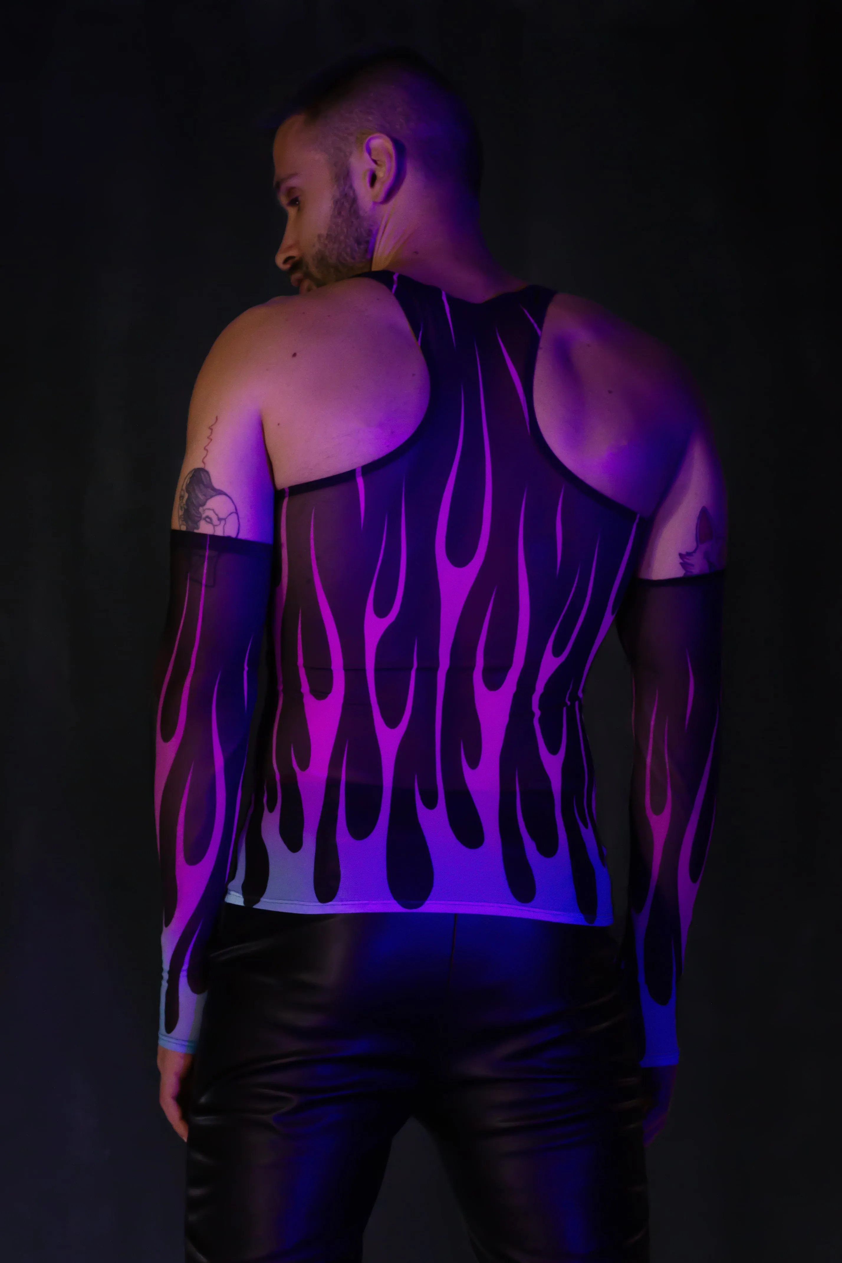 Firestarter Purple Male Mesh Tank Top