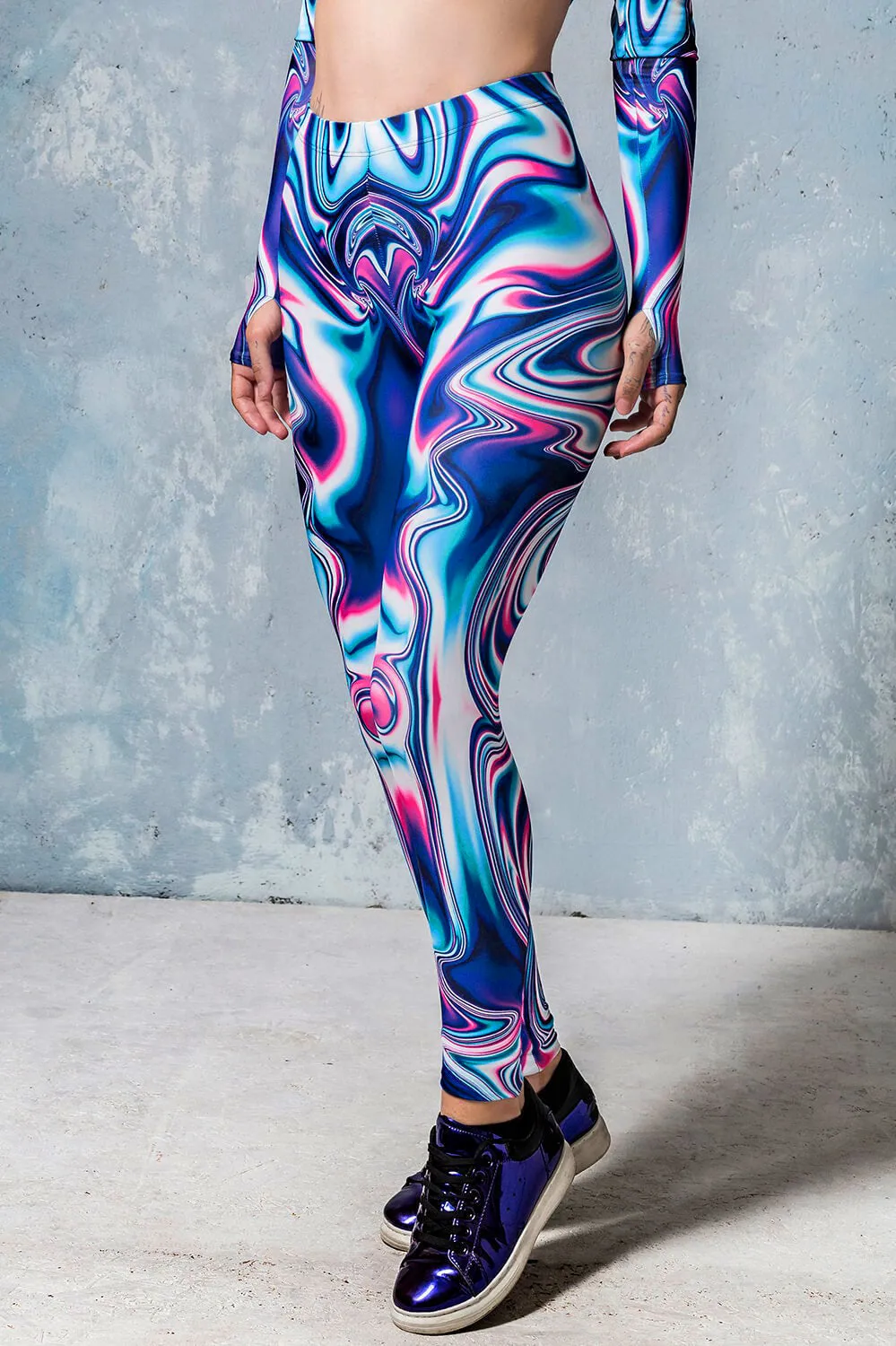 Frenzy Liquid Tube Top Leggings Set