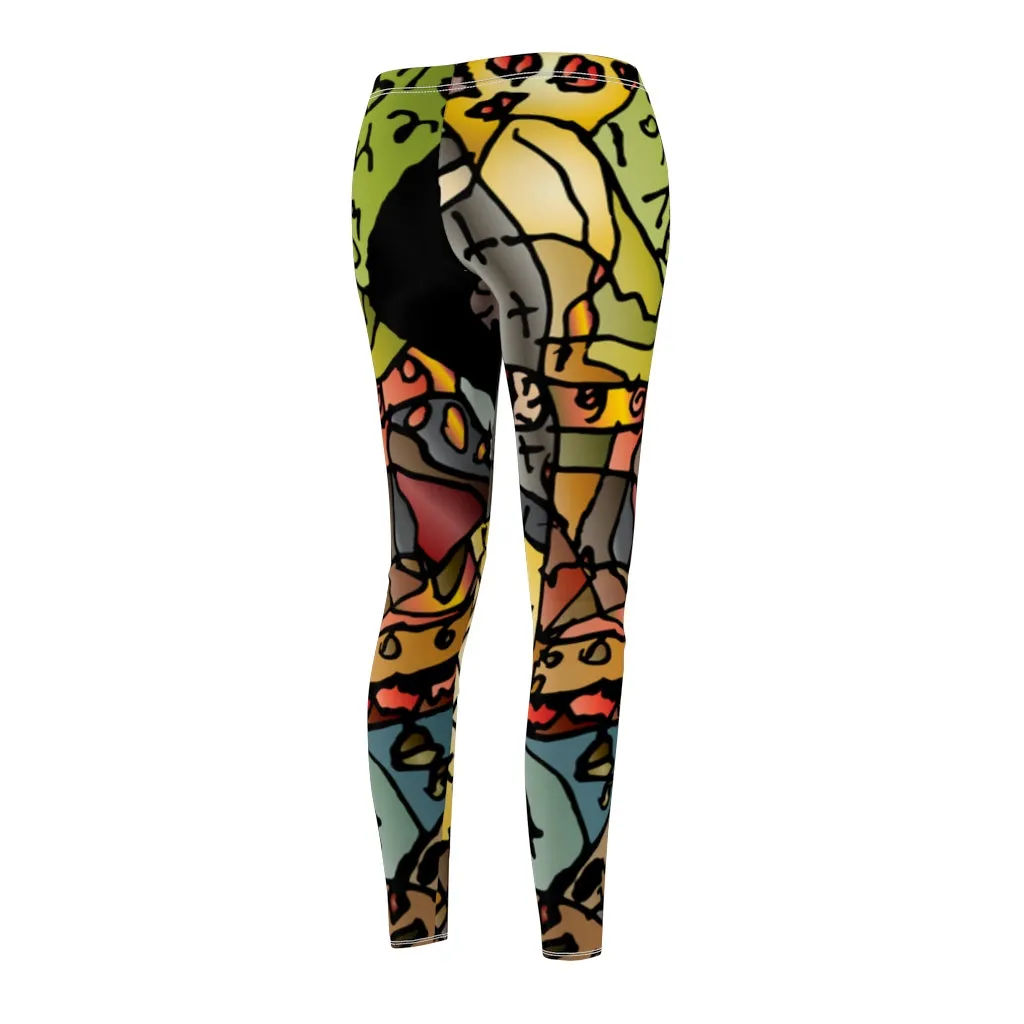 Gauwman Women's Cut & Sew Casual Leggings Youth Artist Design