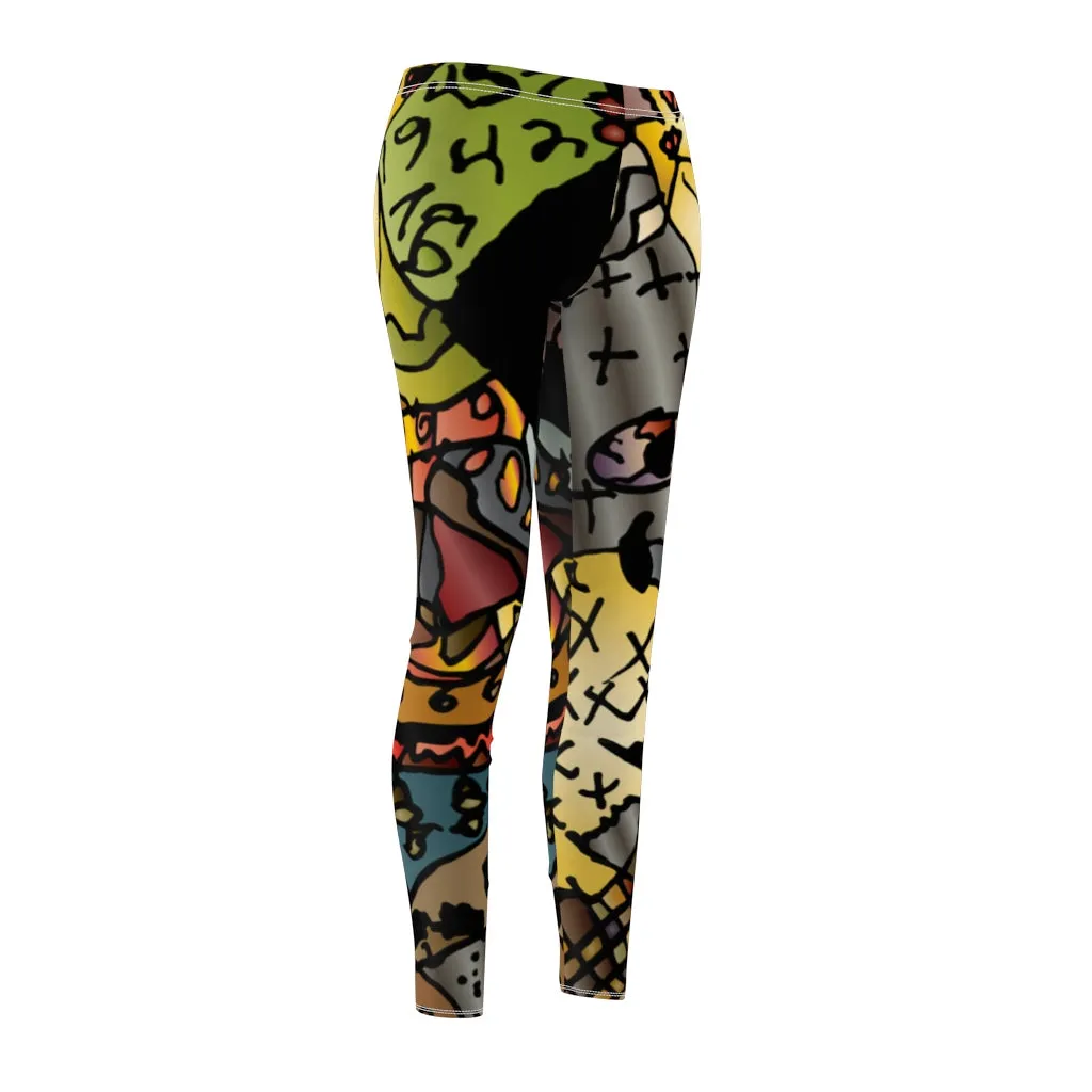 Gauwman Women's Cut & Sew Casual Leggings Youth Artist Design