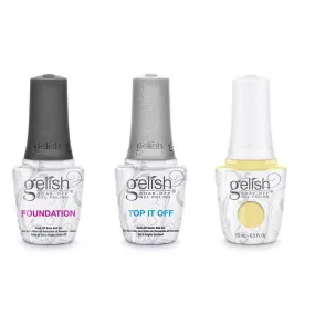 Gelish Combo - Base, Top & Let Down Your Hair