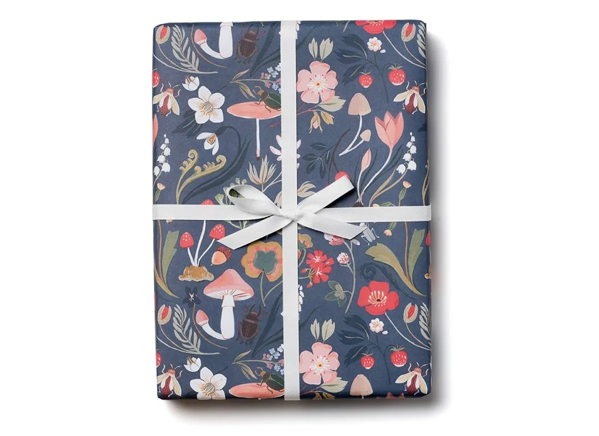 Gift Wrap: Kelsey Garrity Riley - Forest Blue (Roll of 3 Sheets)