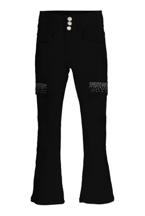 Girls Hyperstretch Rhinestone Cargo Flare Pants