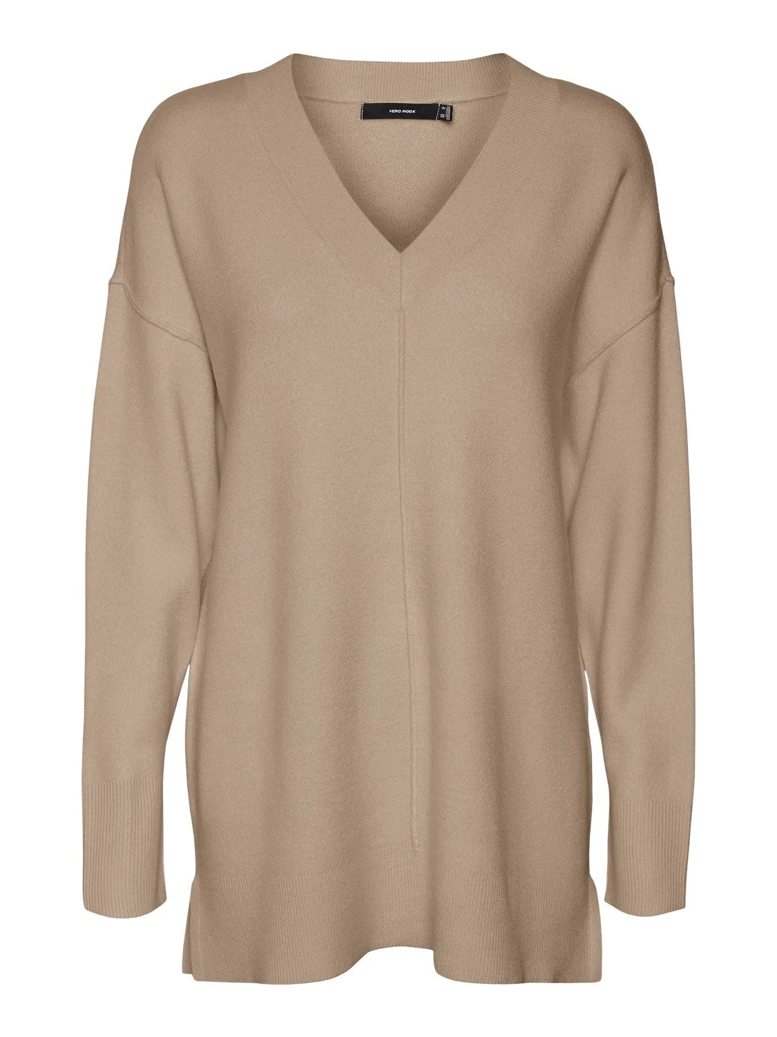 Gold Link V-Neck Long Jumper - Nomad