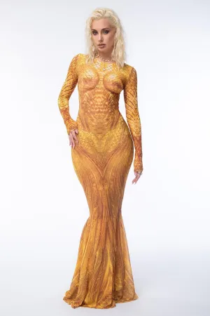 Gold Tide Mermaid Dress