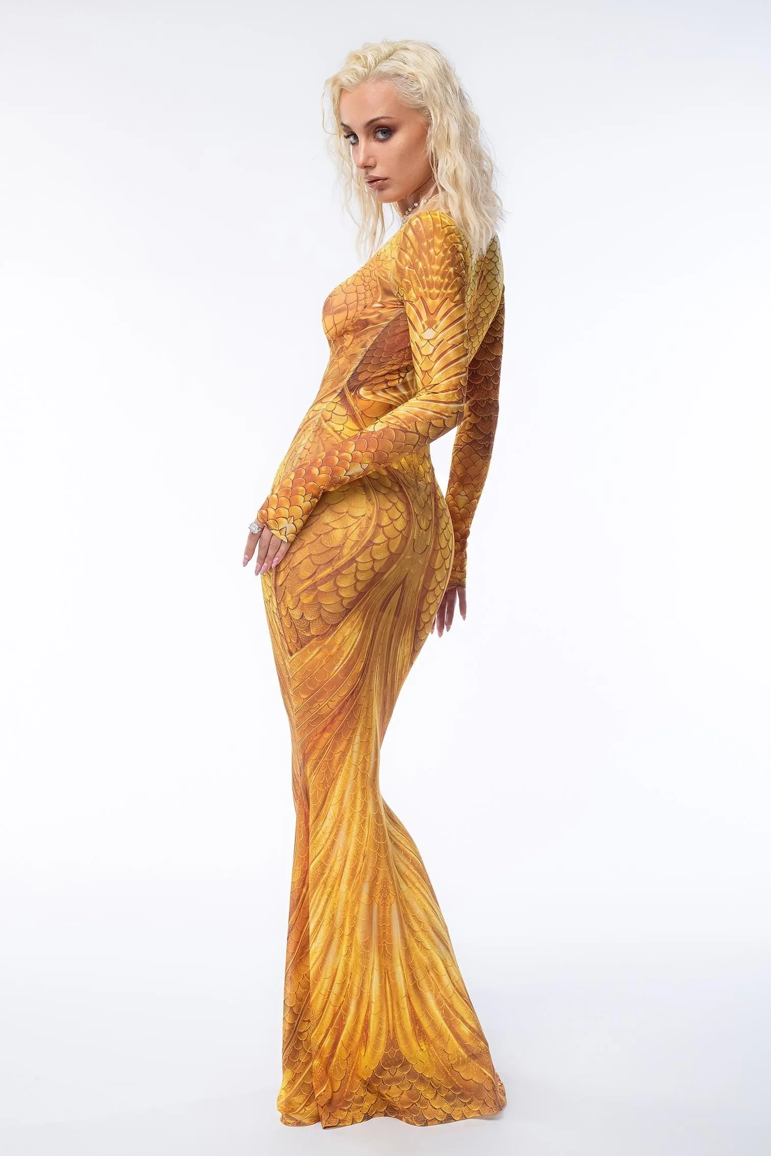 Gold Tide Mermaid Dress