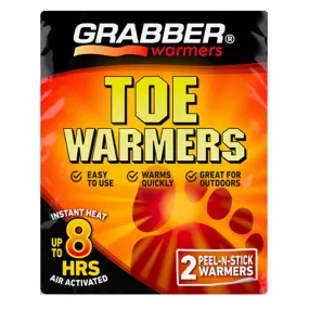 Grabber Toe Warmers - Long Lasting Safe Natural Odorless Air Activated Warmers - Up to 8 Hours of Heat - 40 Pair Box