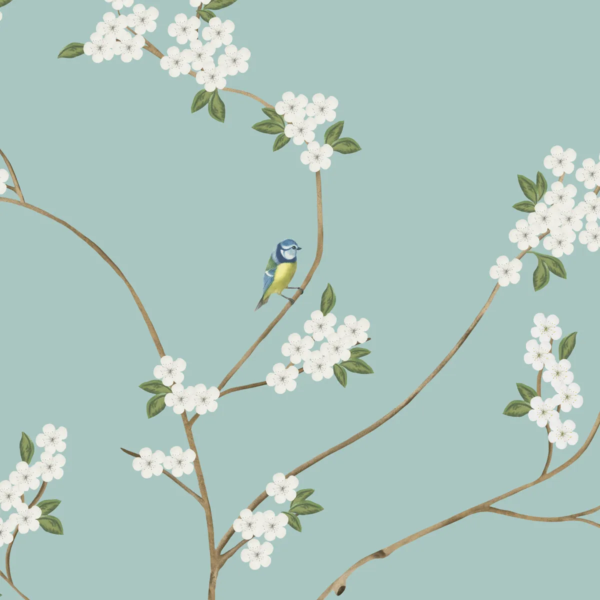 Grace Chinoiserie Theme Wallpaper Customised