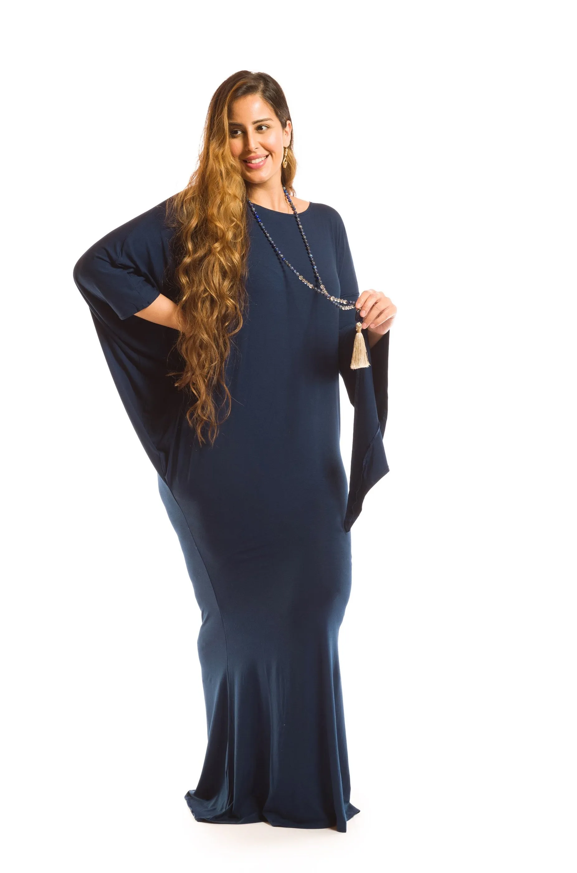 GRECIAN DRESS NAVY