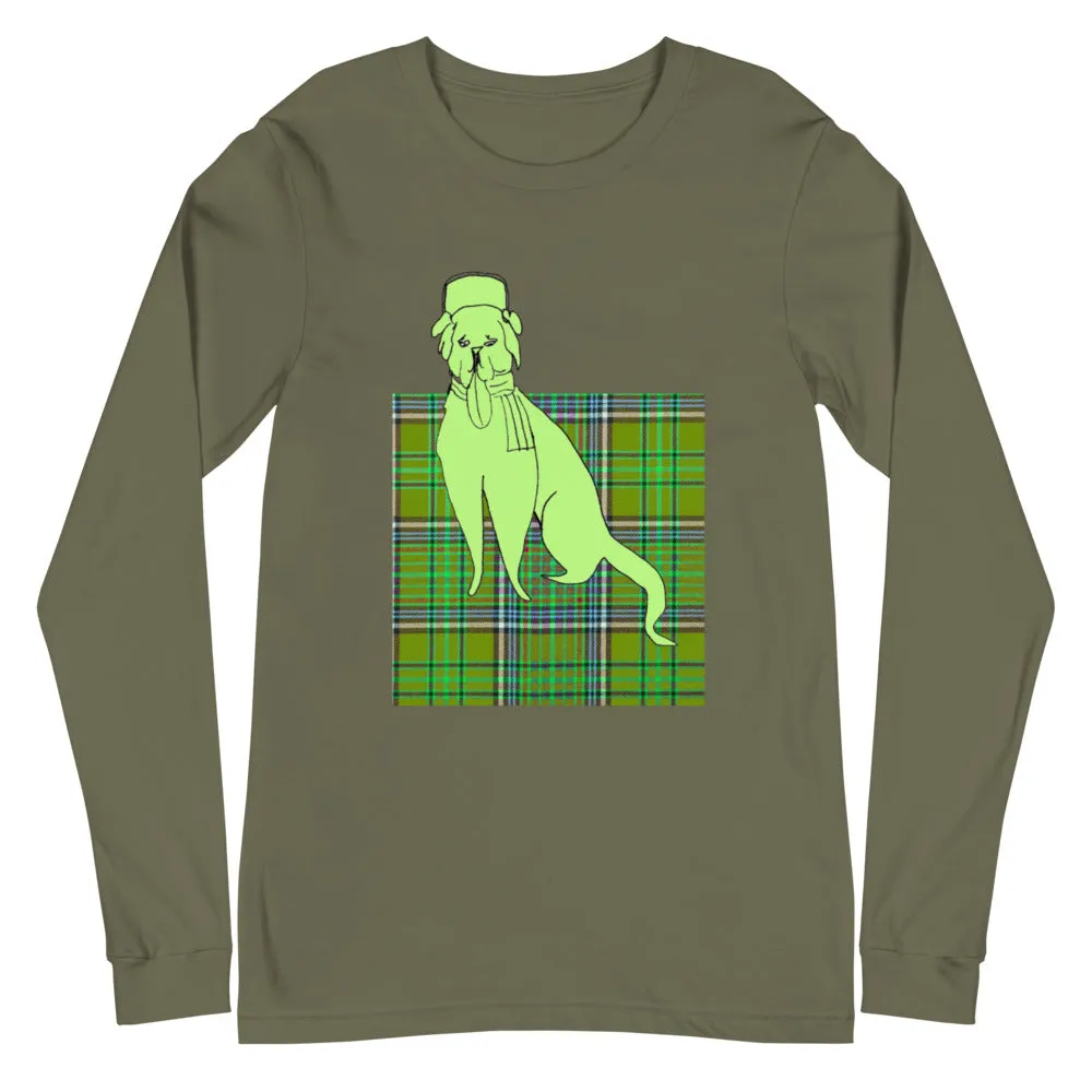 Green doggy  Unisex Long Sleeve Tee