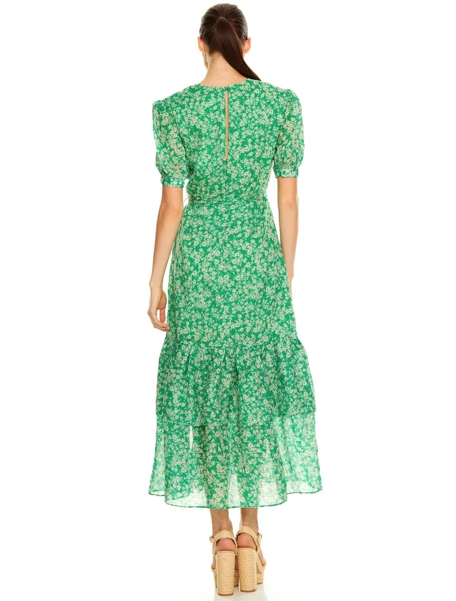 GREEN WITH ENVY MIDI DRESS