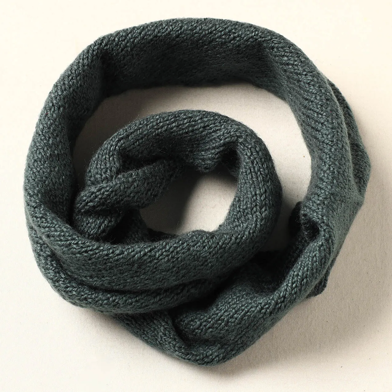 Grey - Kumaun Hand Knitted Woolen Neck Warmer