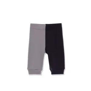 HALF LEGGINGS.11-Grey/Black