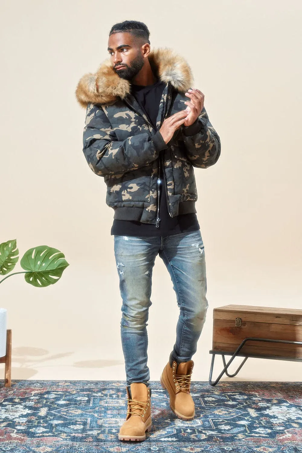 Hollis Bomber Jacket (Woodland)