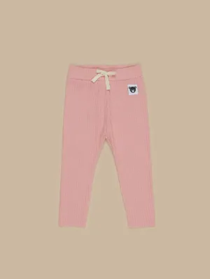 HUXBABY -  DUSTY ROSE RIB LEGGING