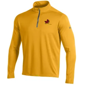 Iowa State Cyclones Under Armour Steeltown Gold Golf Loose 1/4 Zip LS Pullover