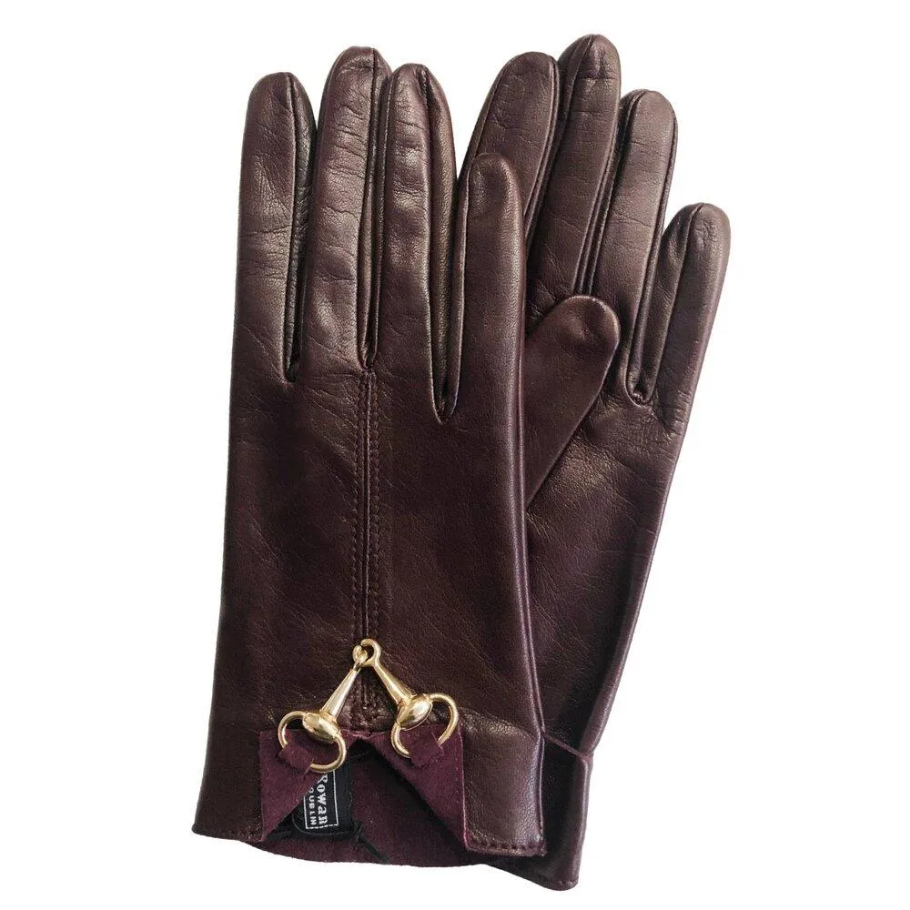 Isabella Front Clasp - Women's Front Clasp Horsebit Leather Gloves