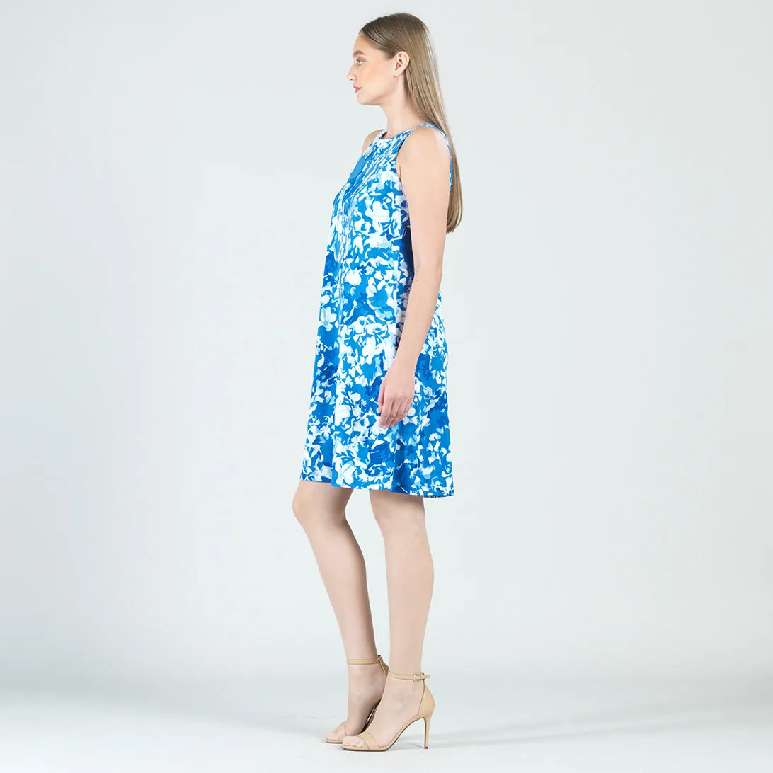 Jewel Neck Swing Dress - Floral Blossom - Final Sale!