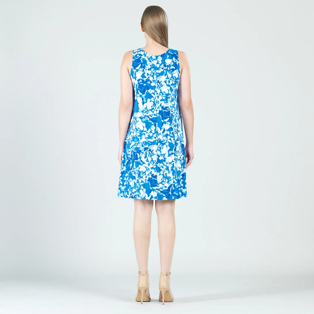 Jewel Neck Swing Dress - Floral Blossom - Final Sale!