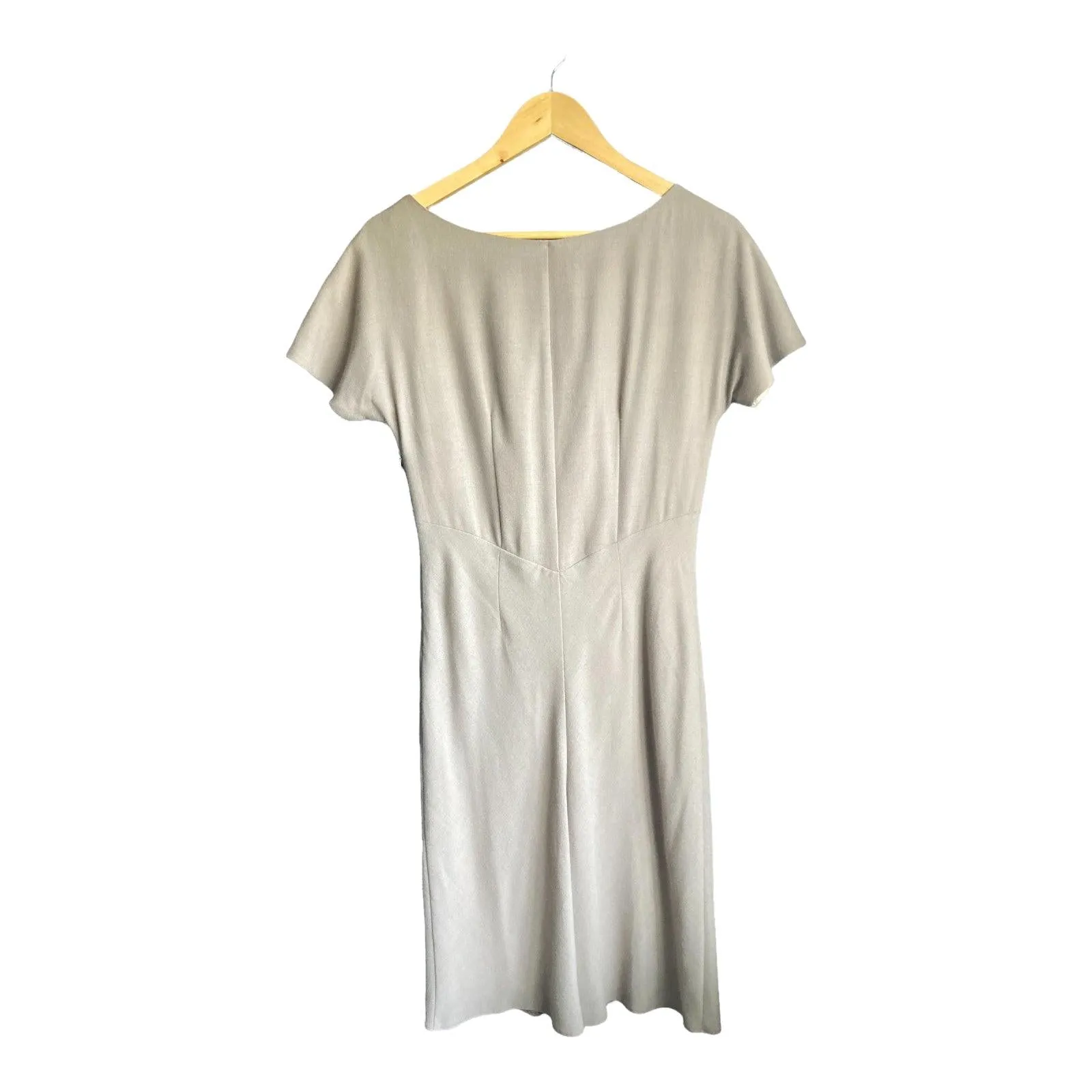 Kaliko Taupe Short Sleeved Dress UK Size 10