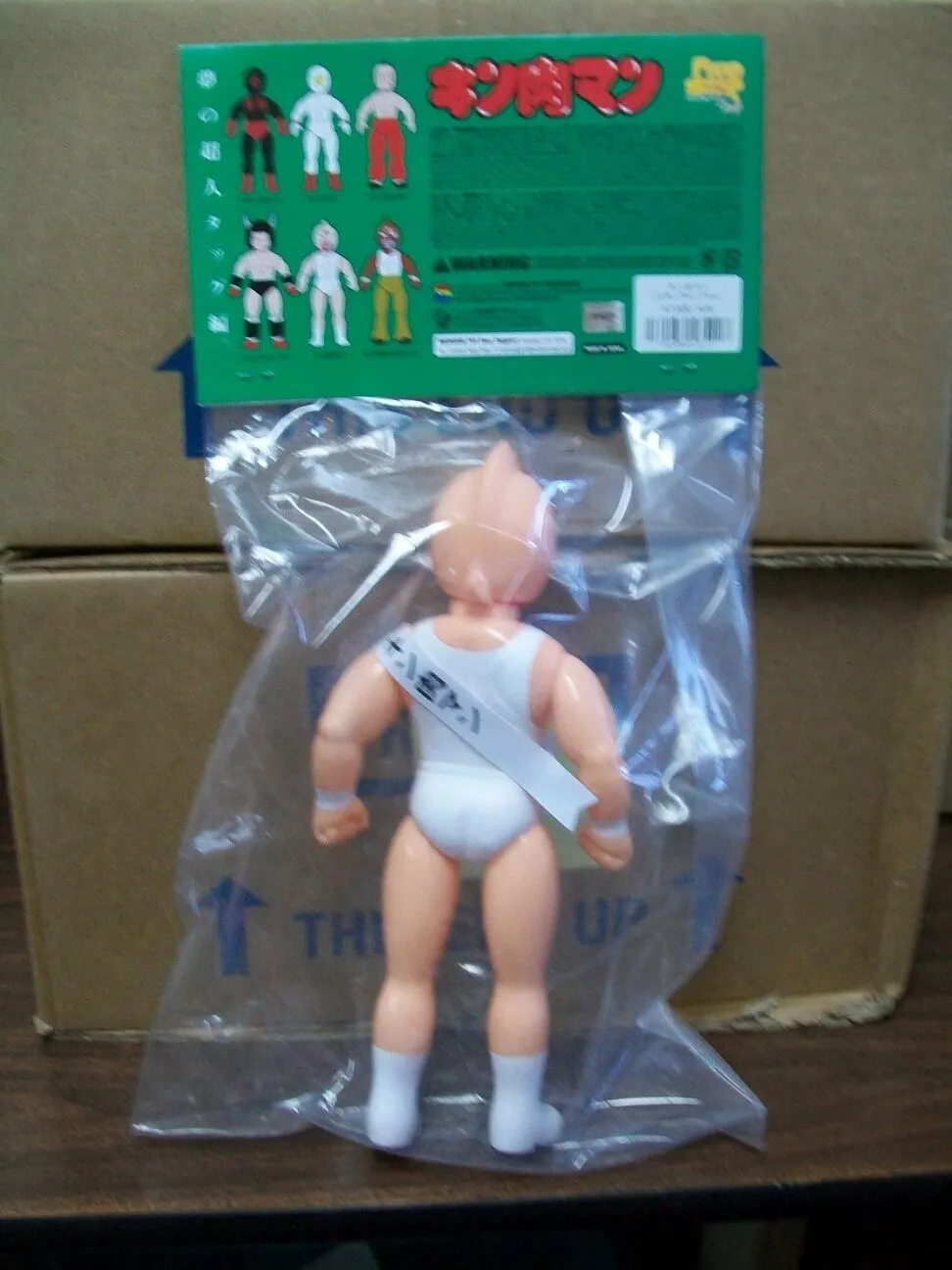 Kinnikuman Muscle Man Sofubi Action Figure Medicom Designer Toy White Tank Top Version