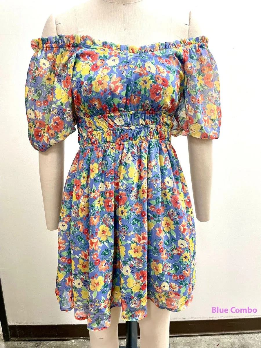 Kori Bright Floral Dress