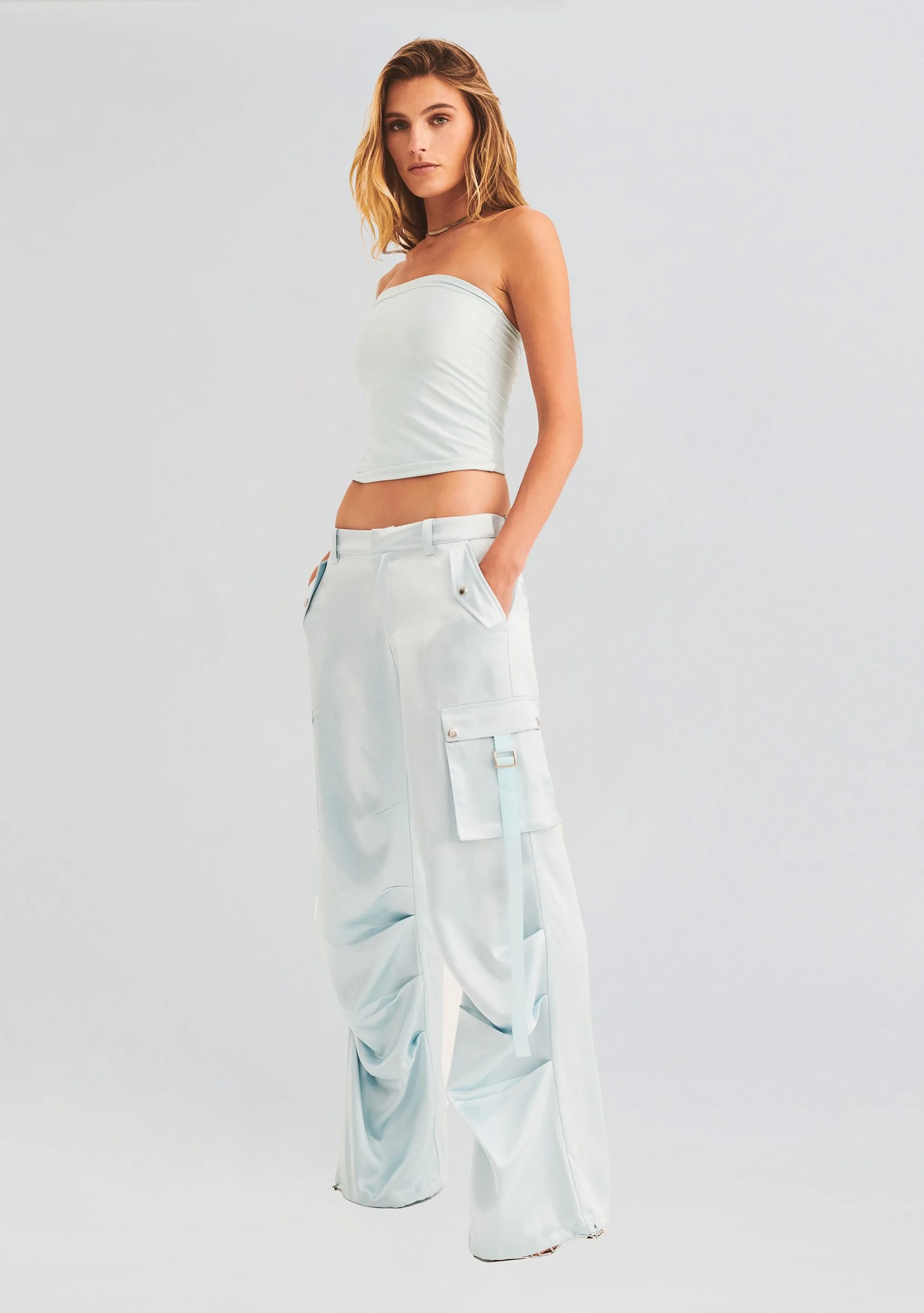 Lai Satin Cargo Pant