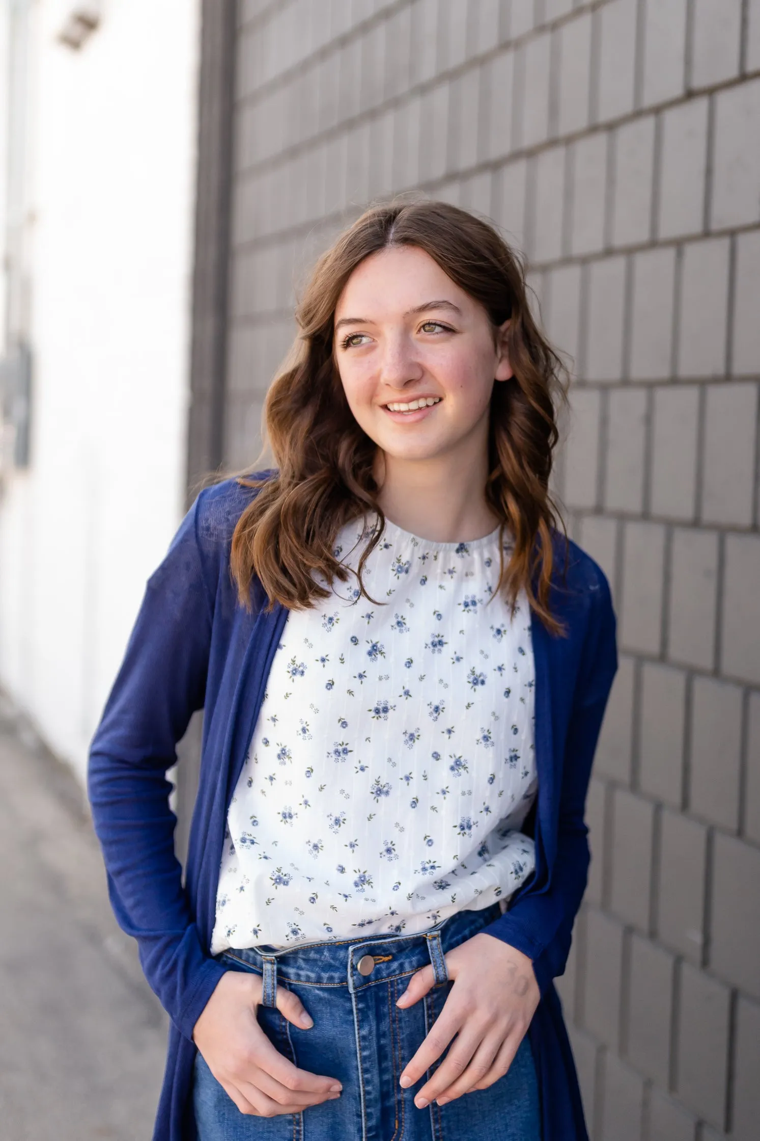 Lightweight Navy Basic Cardigan