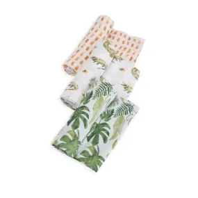 Little Unicorn 3 Pack Cotton Muslin Swaddle - Gators