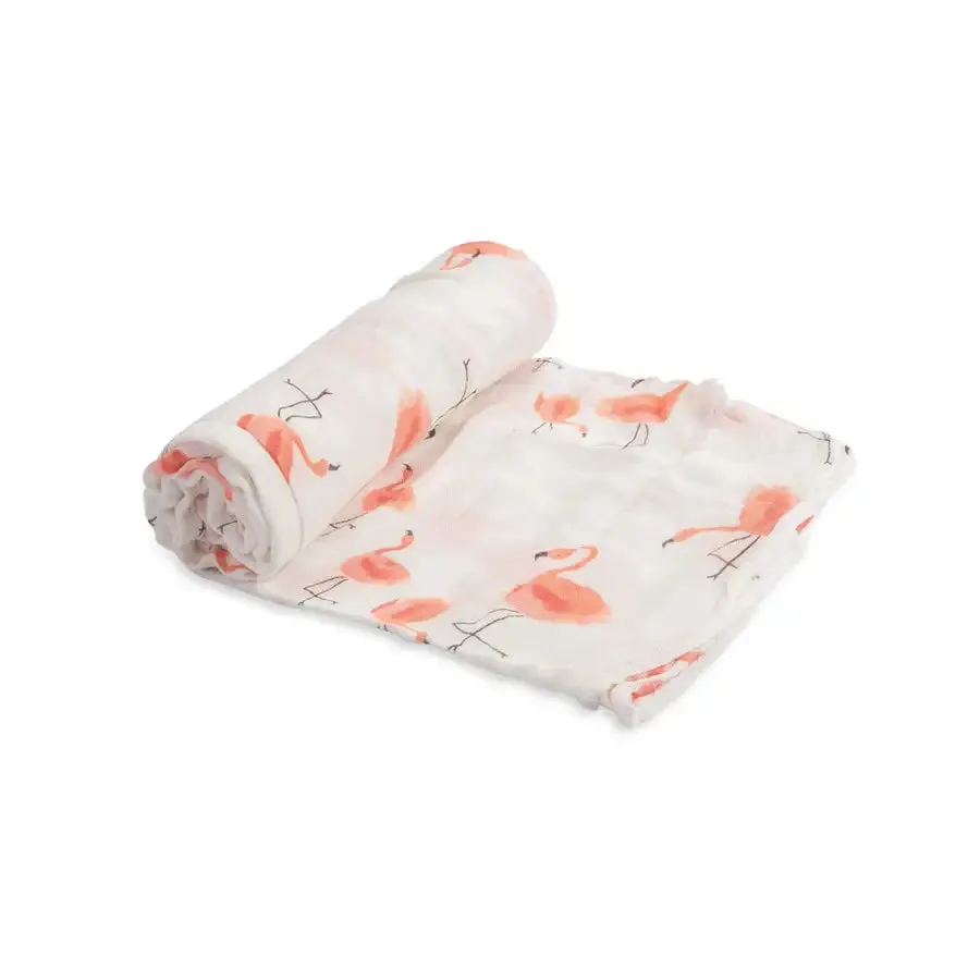 Little Unicorn Single Deluxe Muslin Swaddle - Pink Ladies