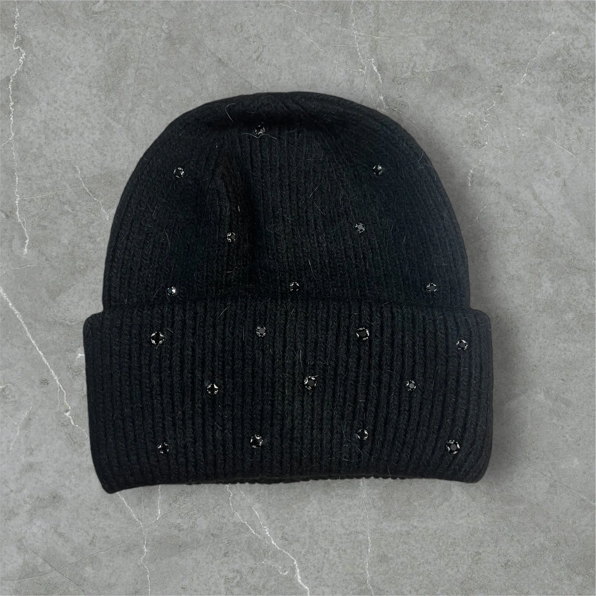 Luxe embellished beanie