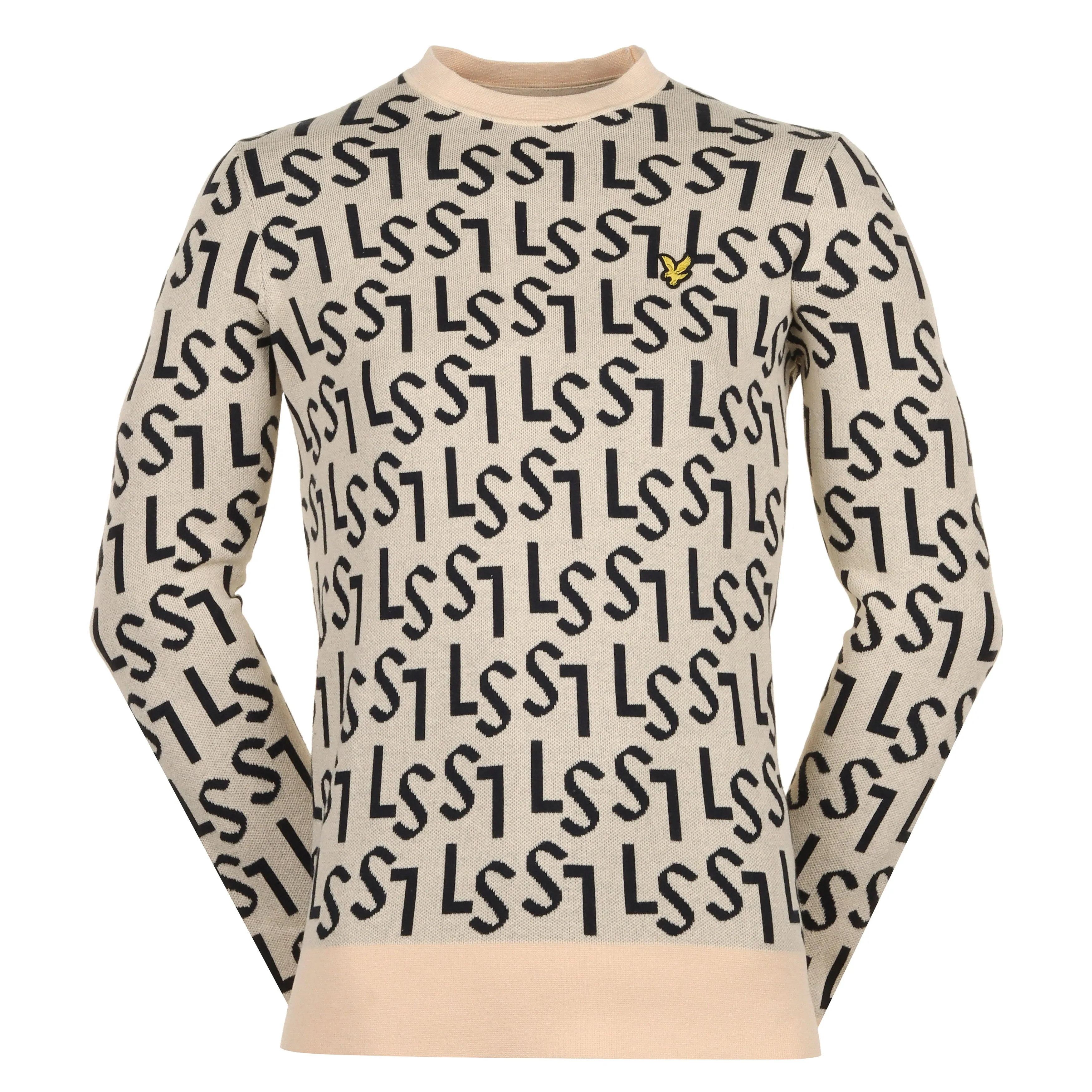 Lyle & Scott Golf Monogram Knitted Crew Neck