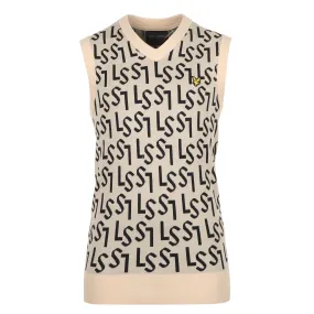 Lyle & Scott Golf Monogram Knitted Tank Top