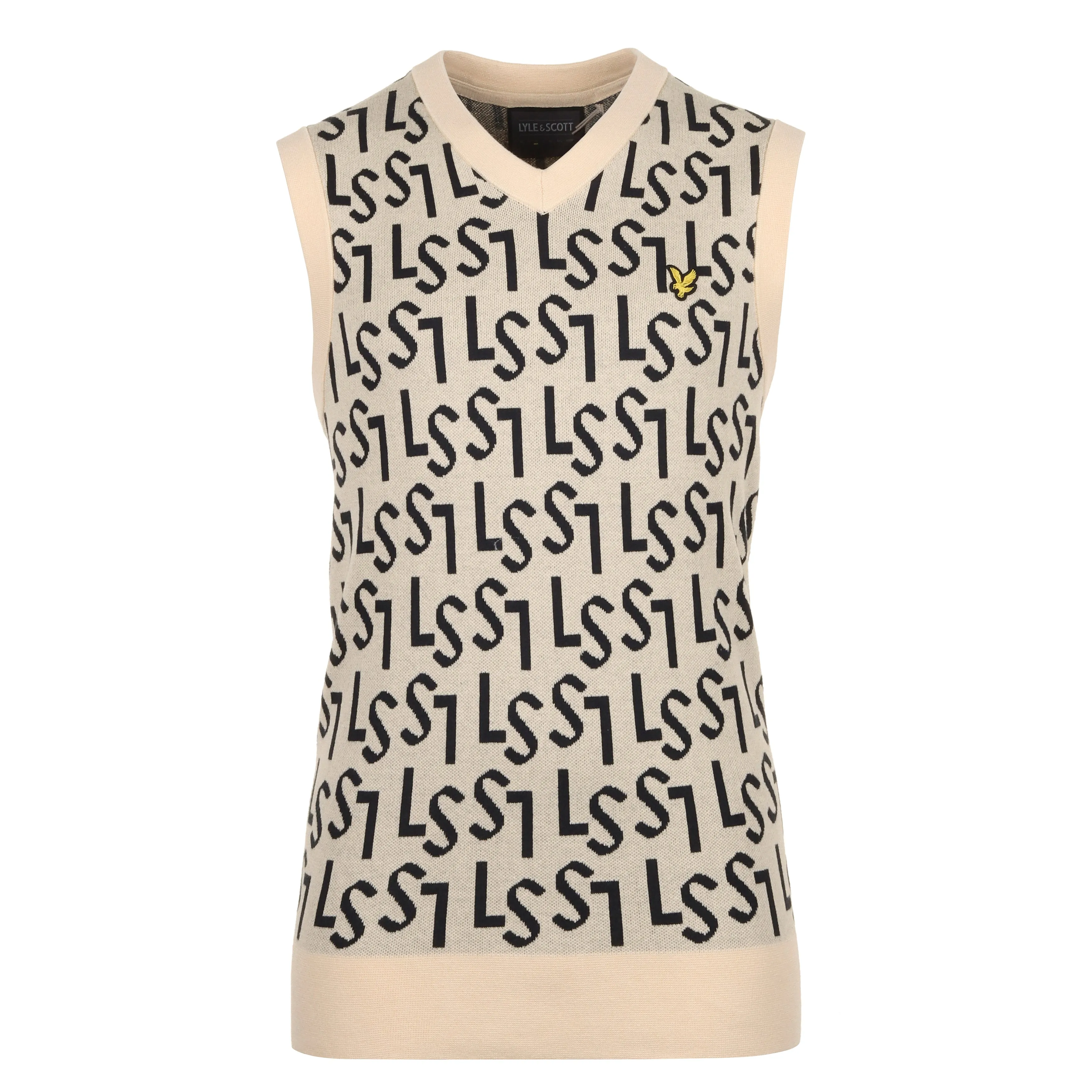 Lyle & Scott Golf Monogram Knitted Tank Top