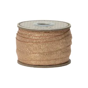 Maileg Ribbon, 20 m - Vintage Rose/Gold