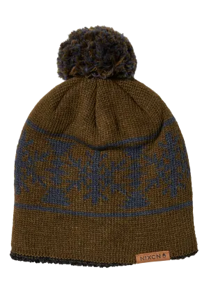 Meister Wool Pom Beanie - Olive / Multi