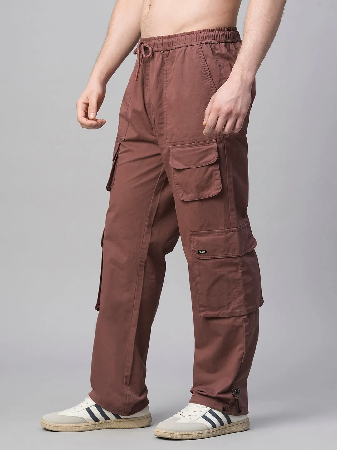 Men Utility Cargo - Maroon