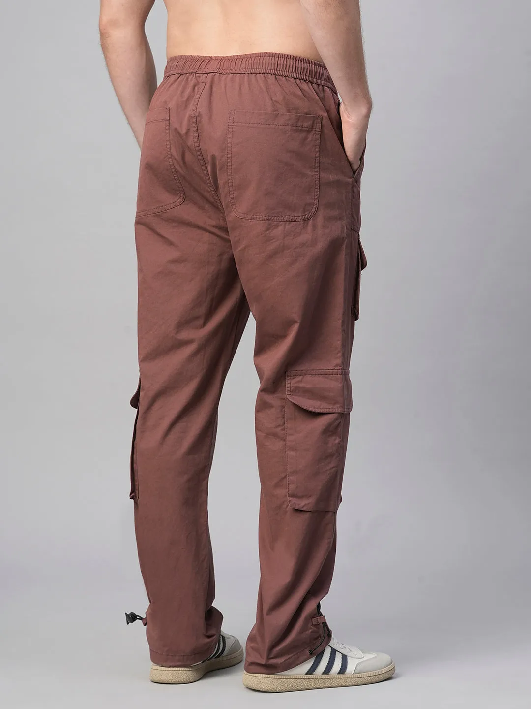 Men Utility Cargo - Maroon